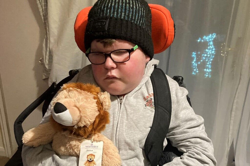 George with lion Teddy 