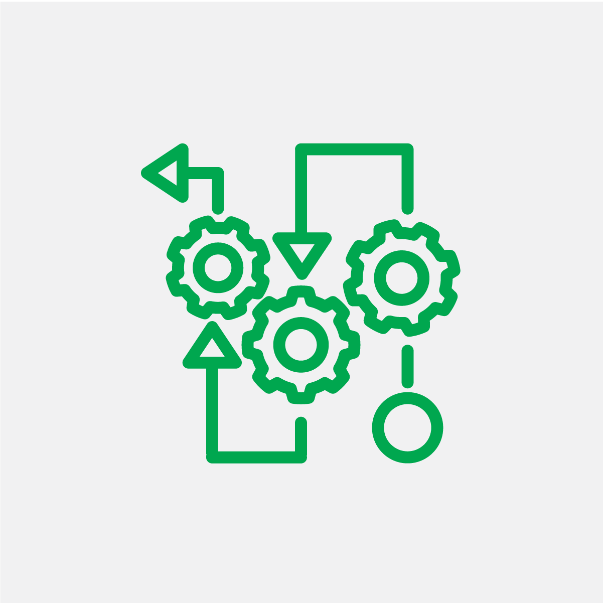 icons of cogs turning